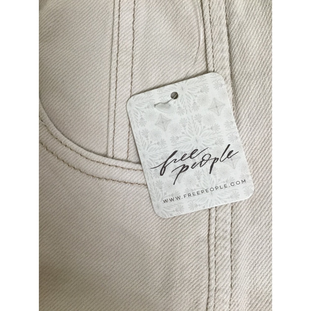 Free People We The Free Women's Cream Aster‎ Straight Jeans Size 27 NWT - Picture 9 of 13